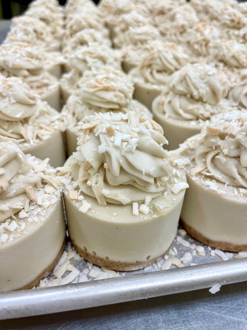 Coconut Cream Cheesecakes