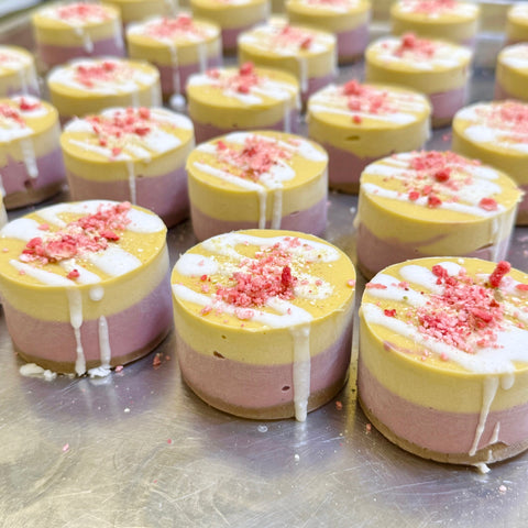 Mango Strawberry Cheesecake